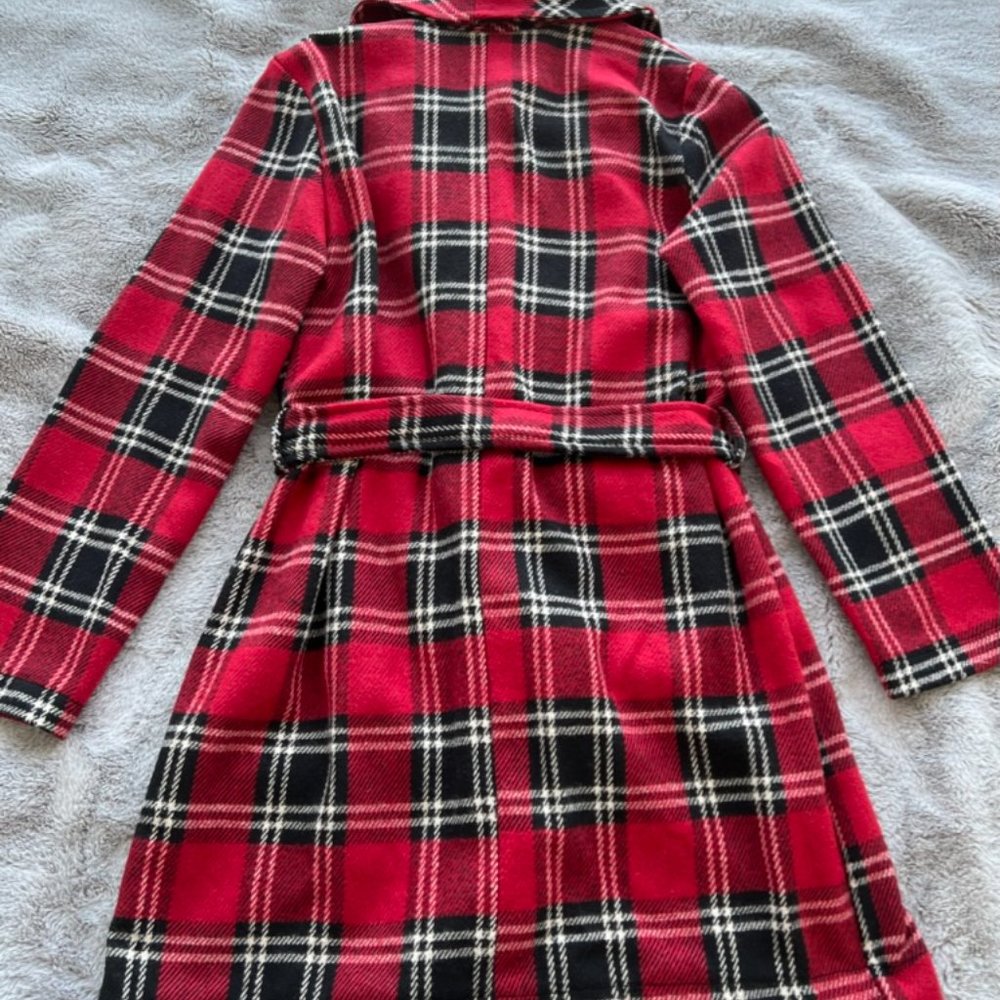 Red Plaid Coat - Picture 2 of 2